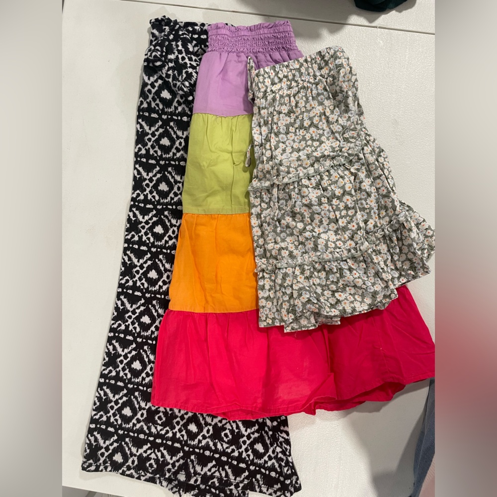 Girls Size 8 Colorful Skirt Bundle